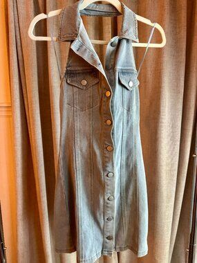 Emory Park Denim Button Up Dress Size Small